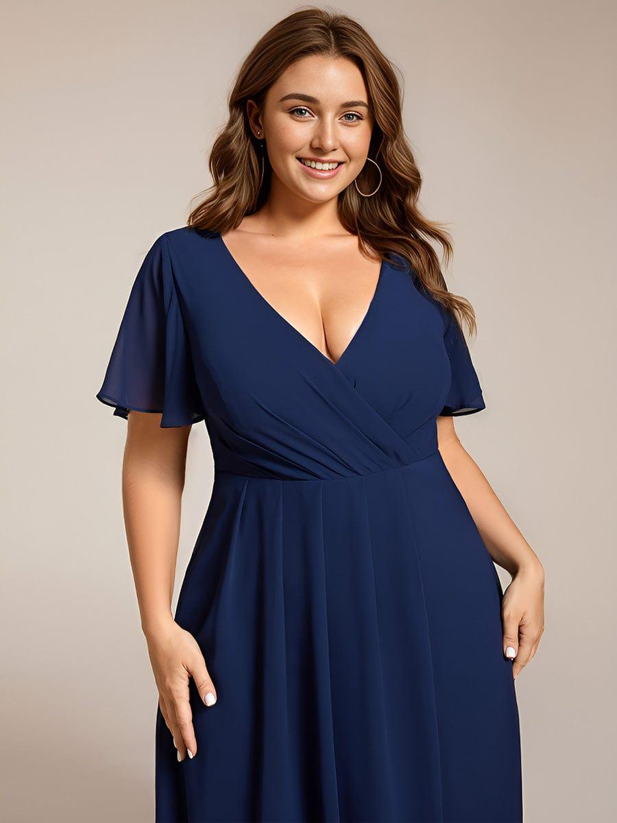 💓Chic Chiffon Dress with Short Sleeves!