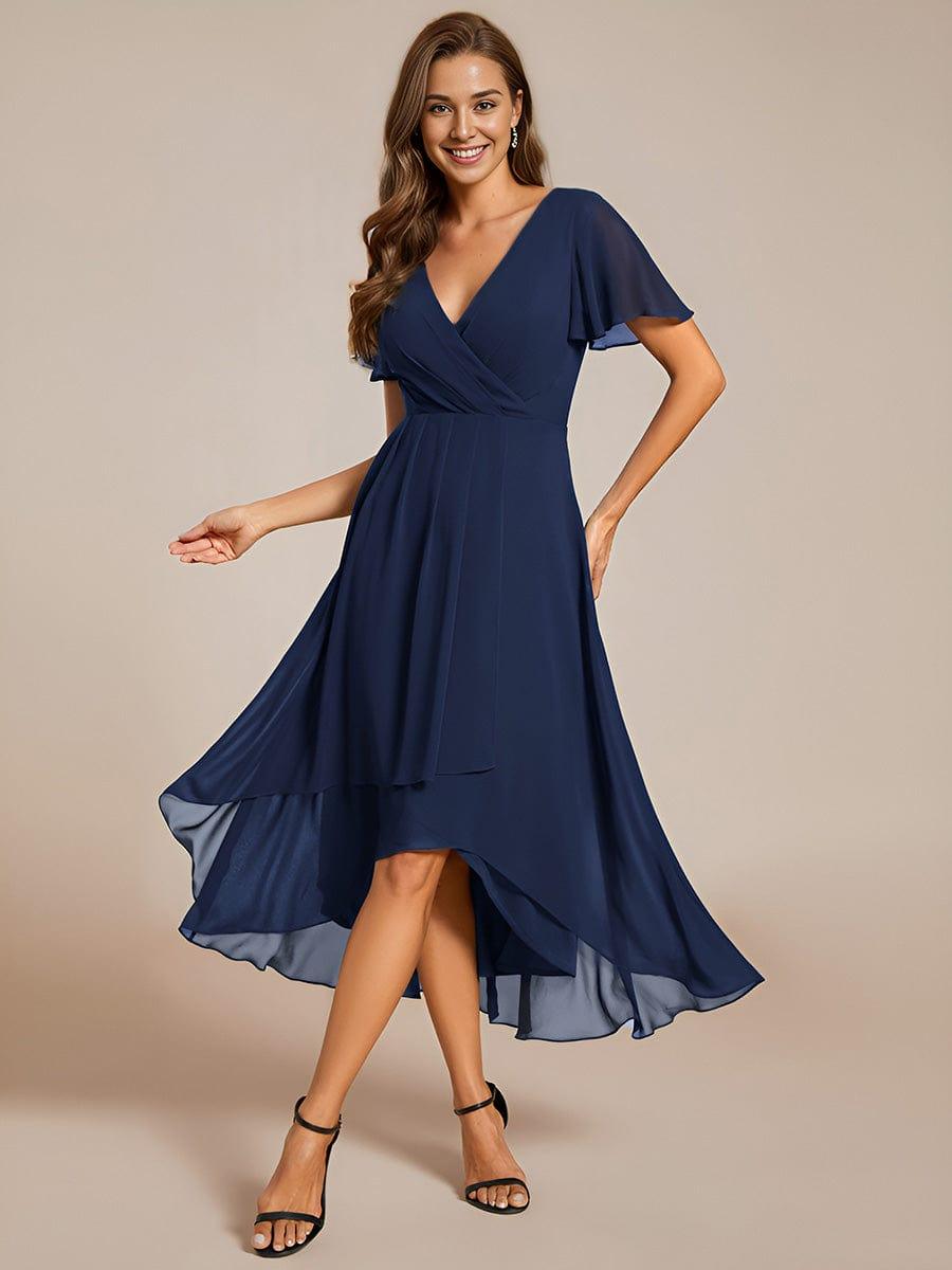 💓Chic Chiffon Dress with Short Sleeves!