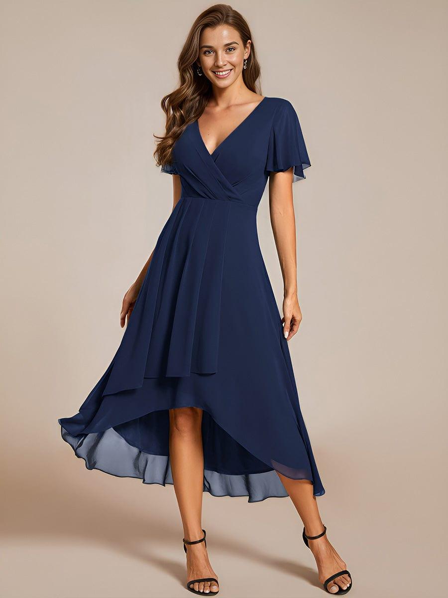 💓Chic Chiffon Dress with Short Sleeves!