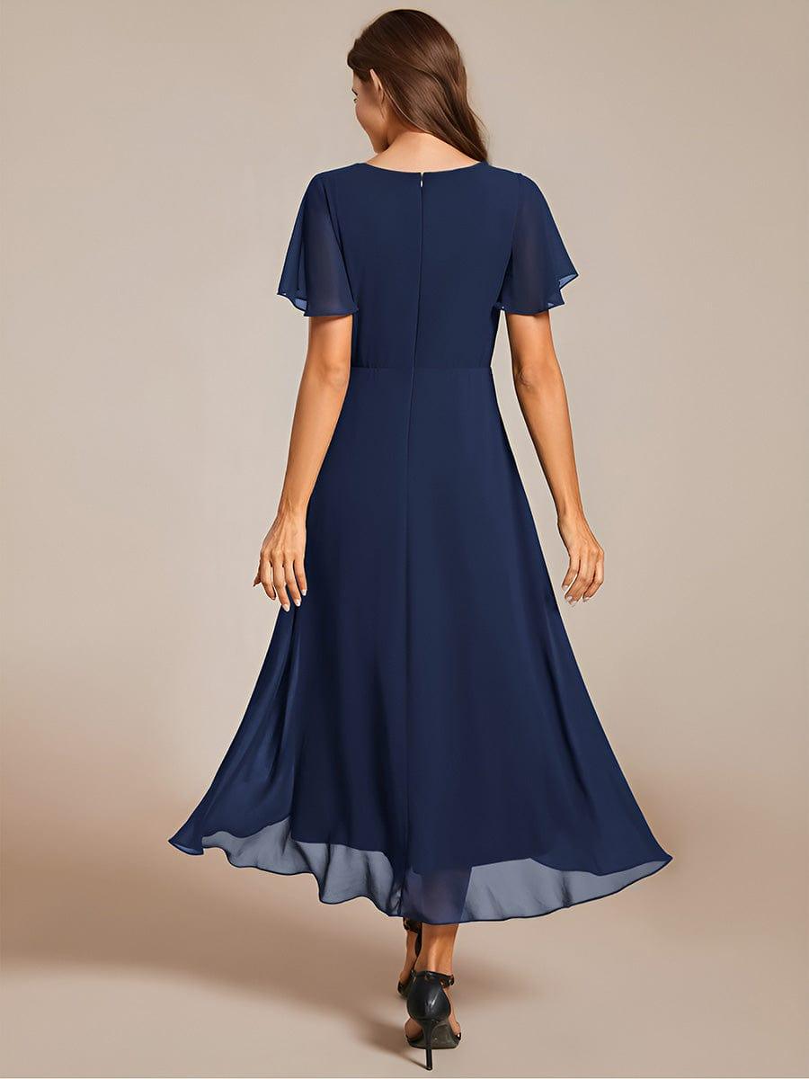 💓Chic Chiffon Dress with Short Sleeves!