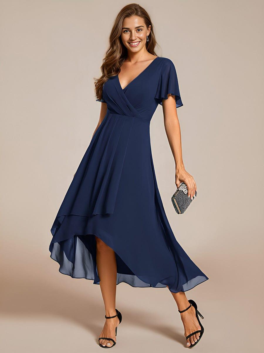 💓Chic Chiffon Dress with Short Sleeves!
