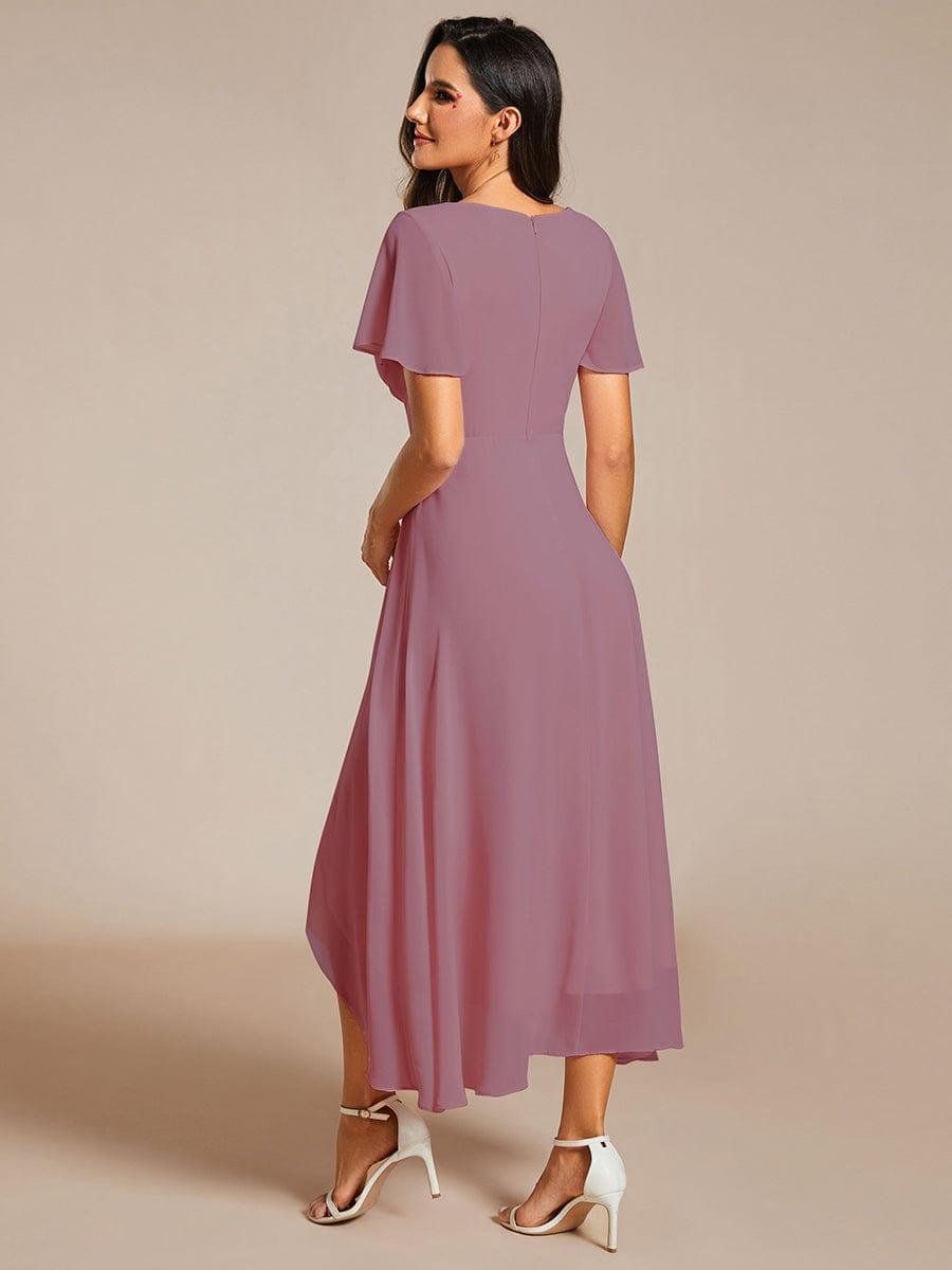 💓Chic Chiffon Dress with Short Sleeves!