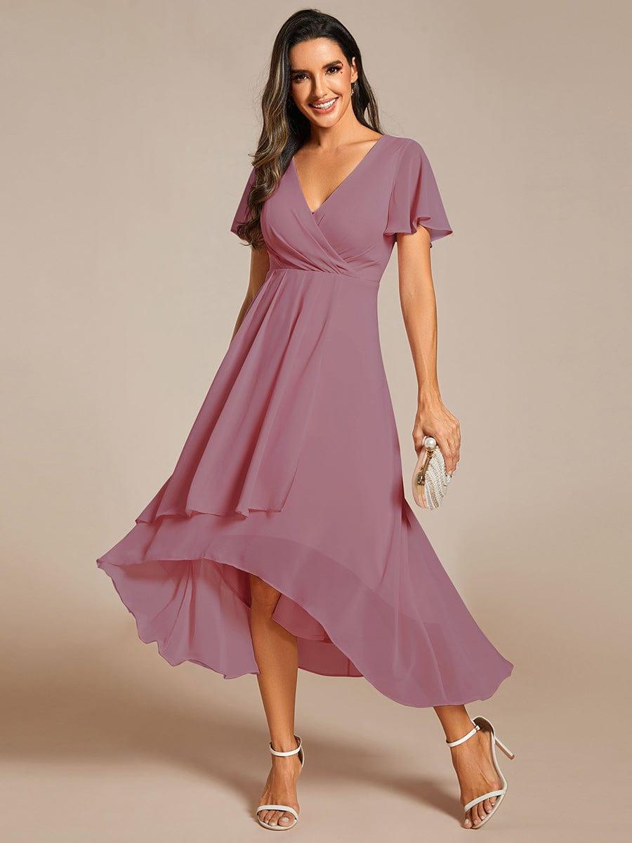 💓Chic Chiffon Dress with Short Sleeves!