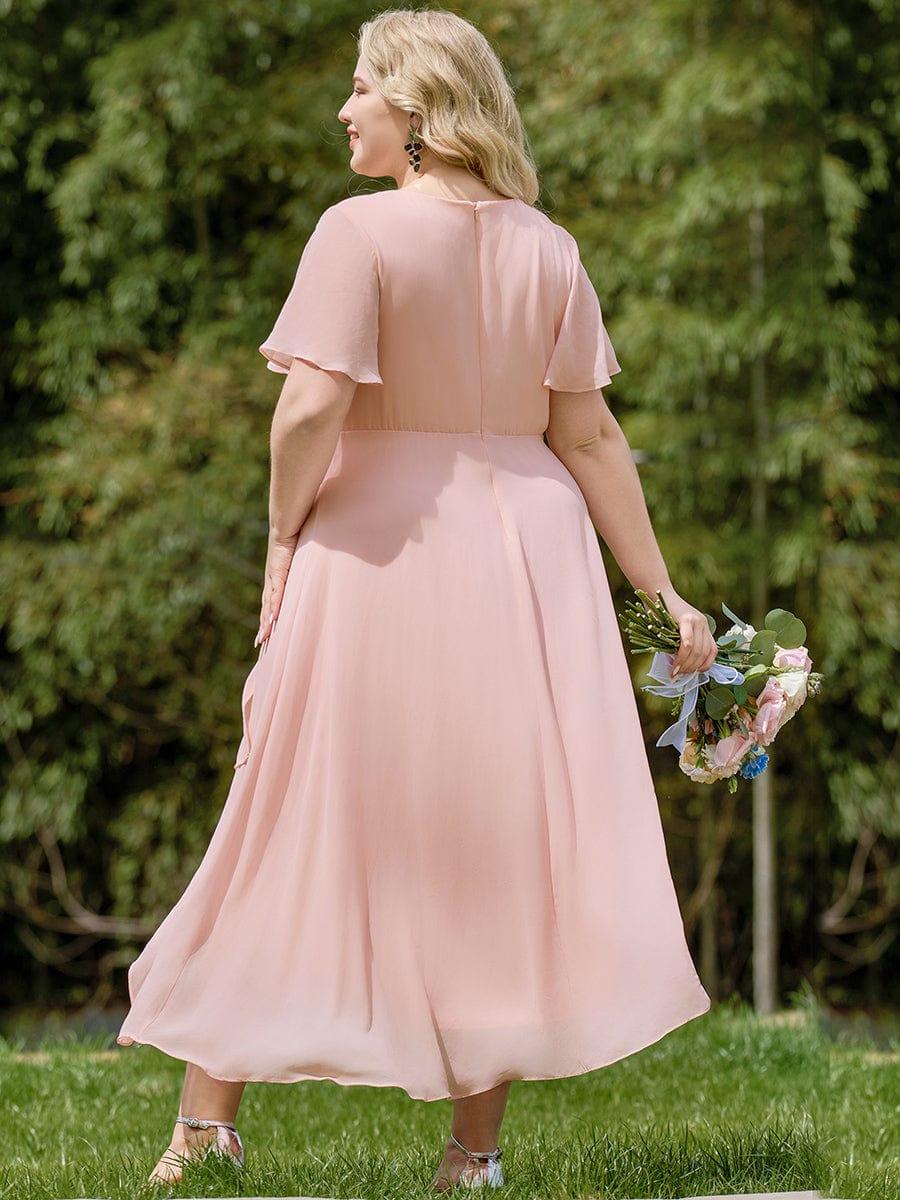💓Chic Chiffon Dress with Short Sleeves!