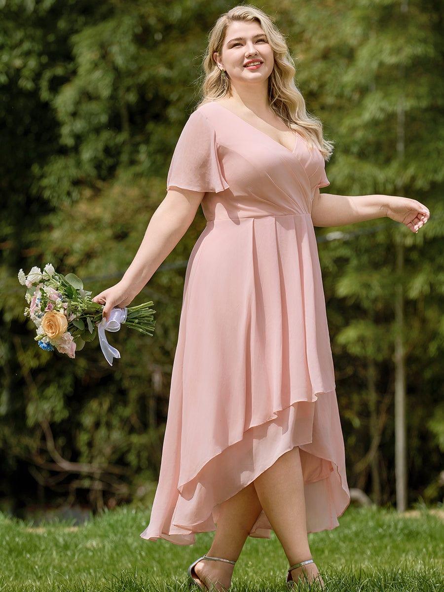💓Chic Chiffon Dress with Short Sleeves!