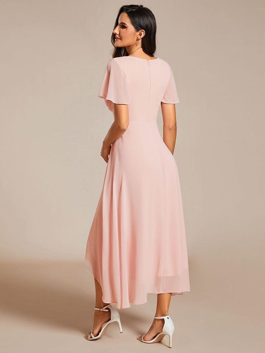 💓Chic Chiffon Dress with Short Sleeves!