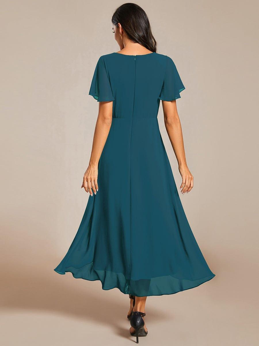 💓Chic Chiffon Dress with Short Sleeves!