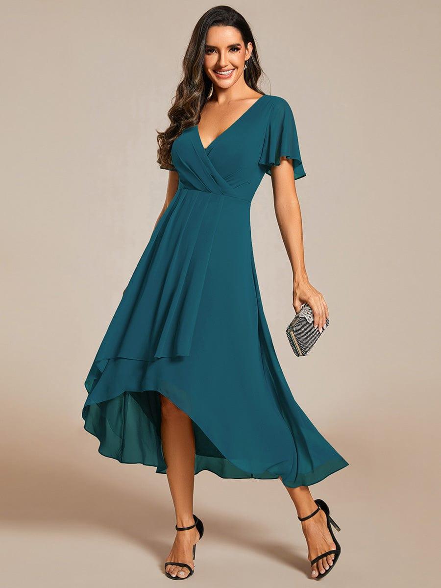 💓Chic Chiffon Dress with Short Sleeves!