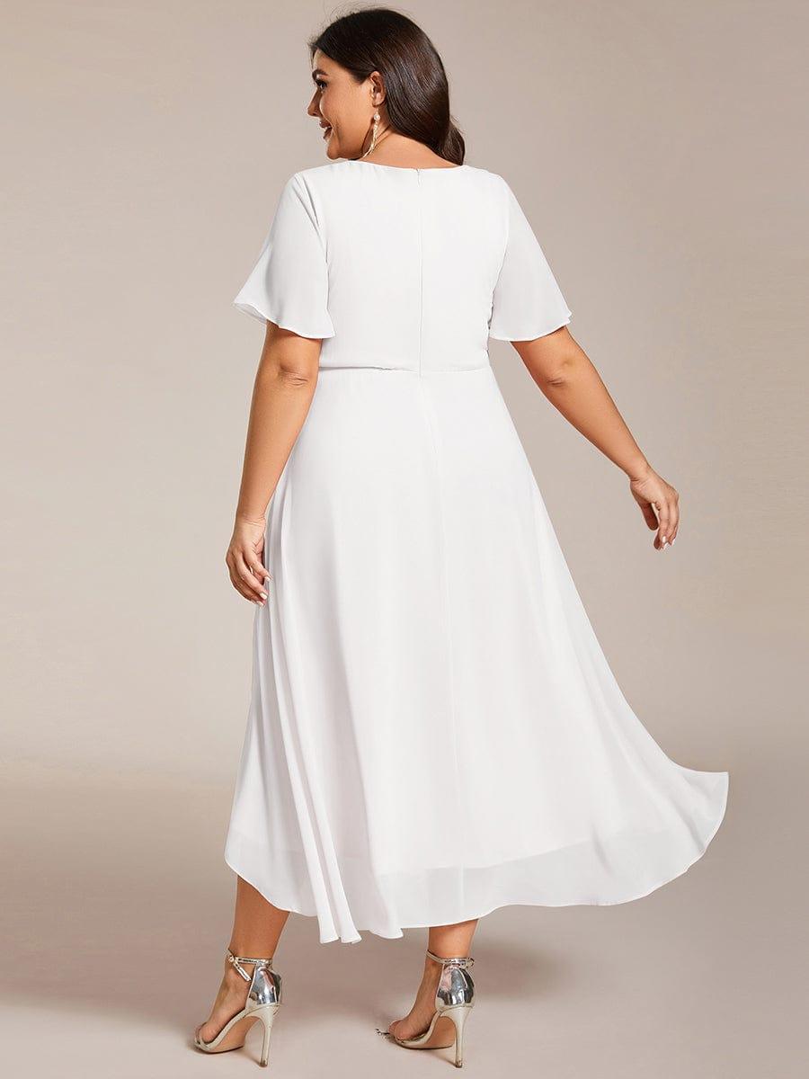 💓Chic Chiffon Dress with Short Sleeves!