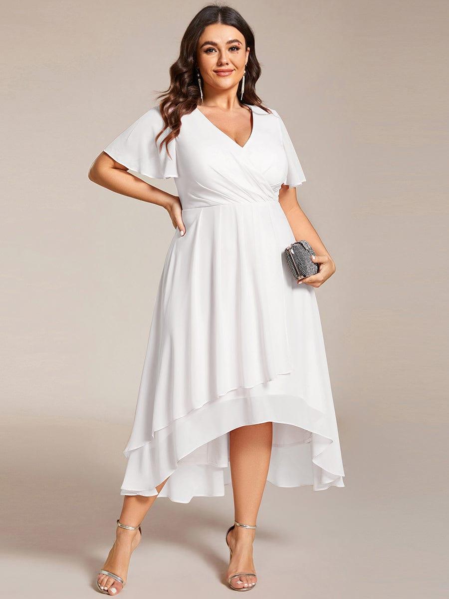 💓Chic Chiffon Dress with Short Sleeves!