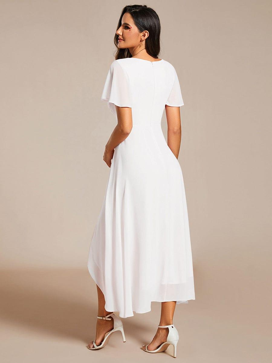 💓Chic Chiffon Dress with Short Sleeves!