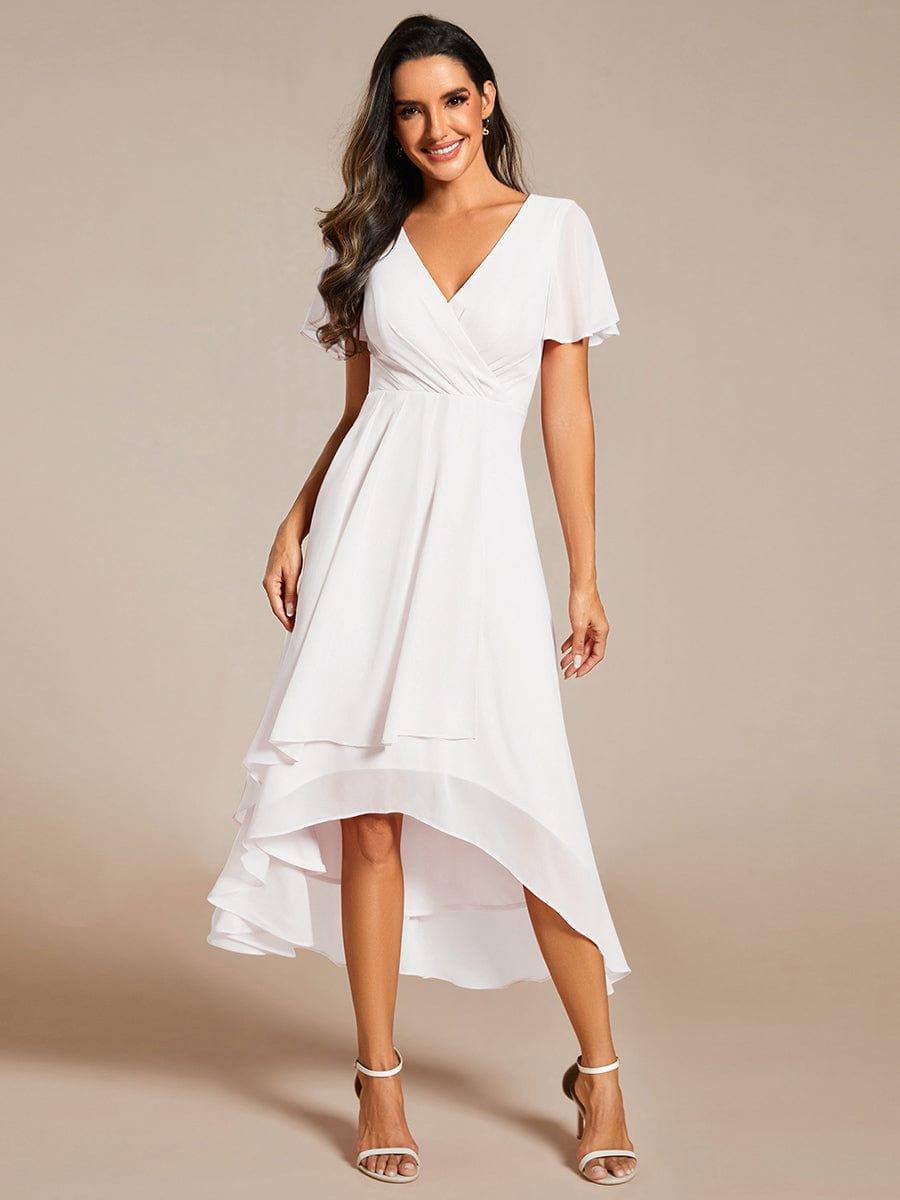 💓Chic Chiffon Dress with Short Sleeves!