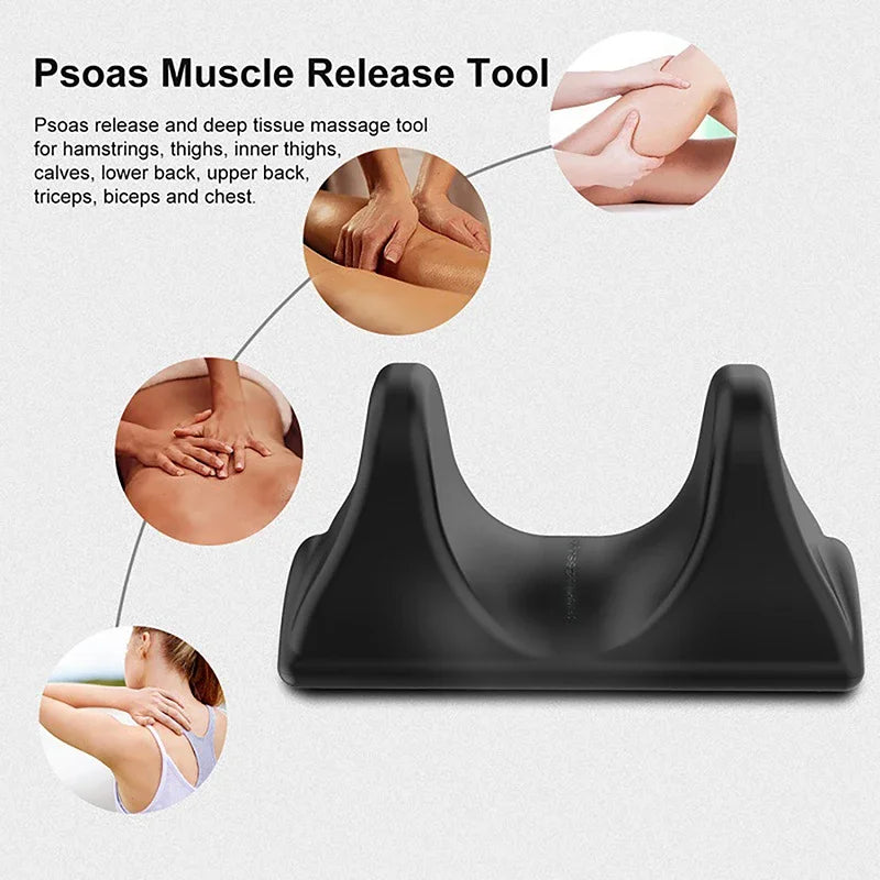 Psoas Muscle Release Tool – Relieve Back, Hip and Body Pain with Deep Tissue Massage Anytime✨
