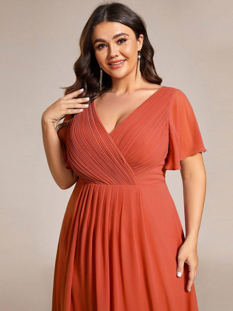 Stunning High-Low V-Neck Dress: Elevate Your Wedding Guest Style!