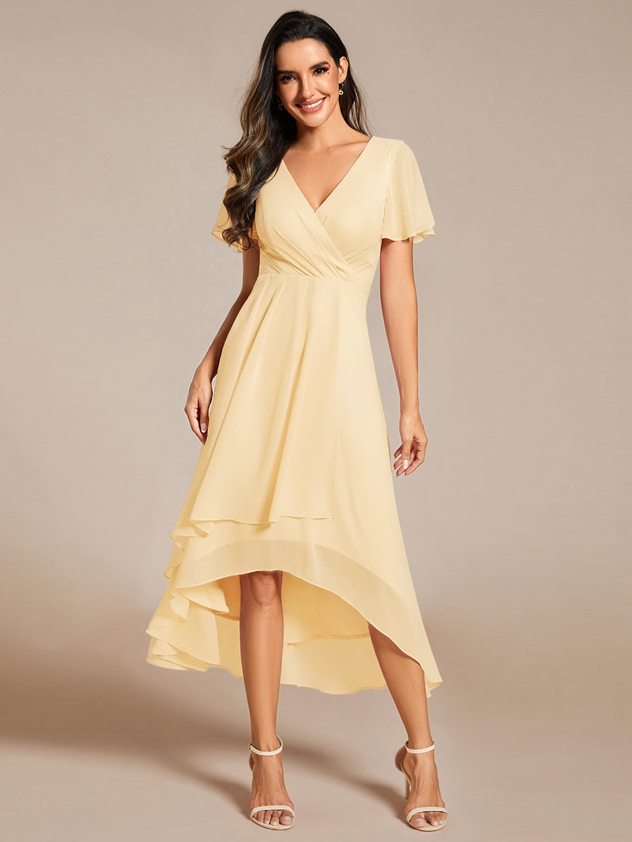💓Chic Chiffon Dress with Short Sleeves!