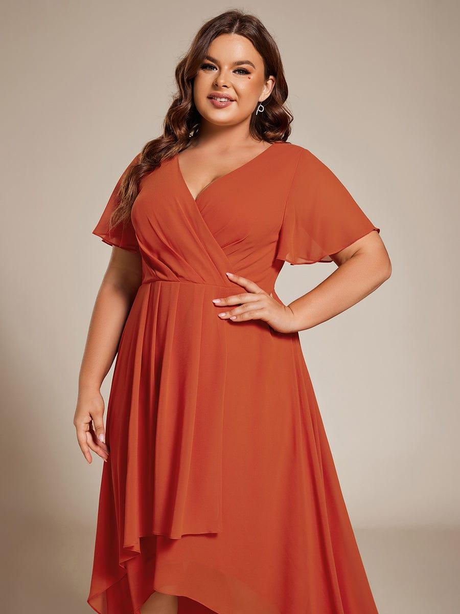 💓Chic Chiffon Dress with Short Sleeves!