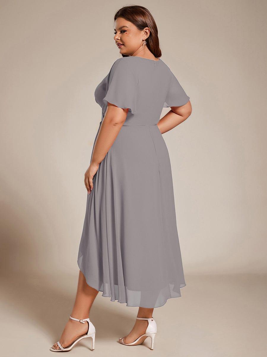 💓Chic Chiffon Dress with Short Sleeves!