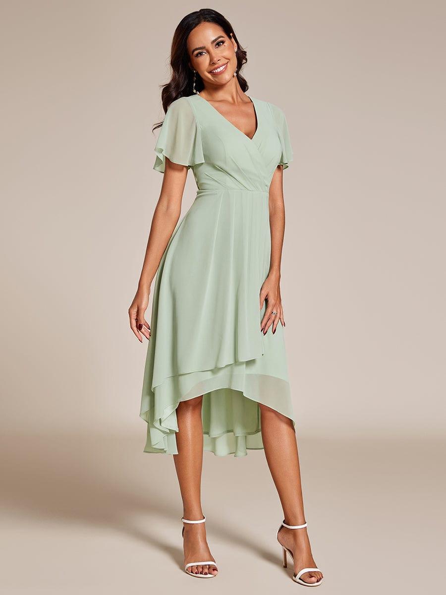 💓Chic Chiffon Dress with Short Sleeves!