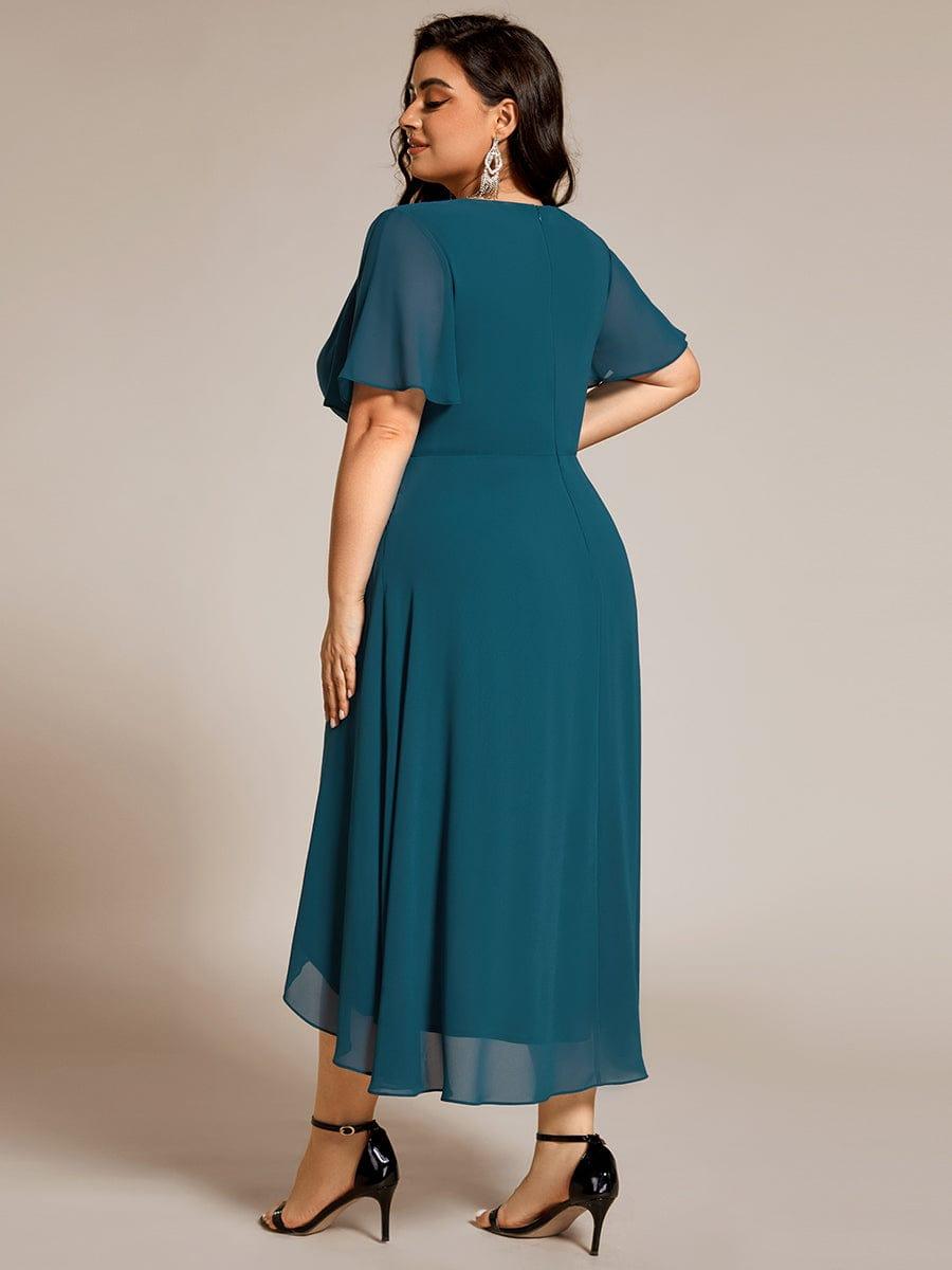 💓Chic Chiffon Dress with Short Sleeves!